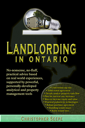 Landlording in Ontario real estate book by Christopher Seepe